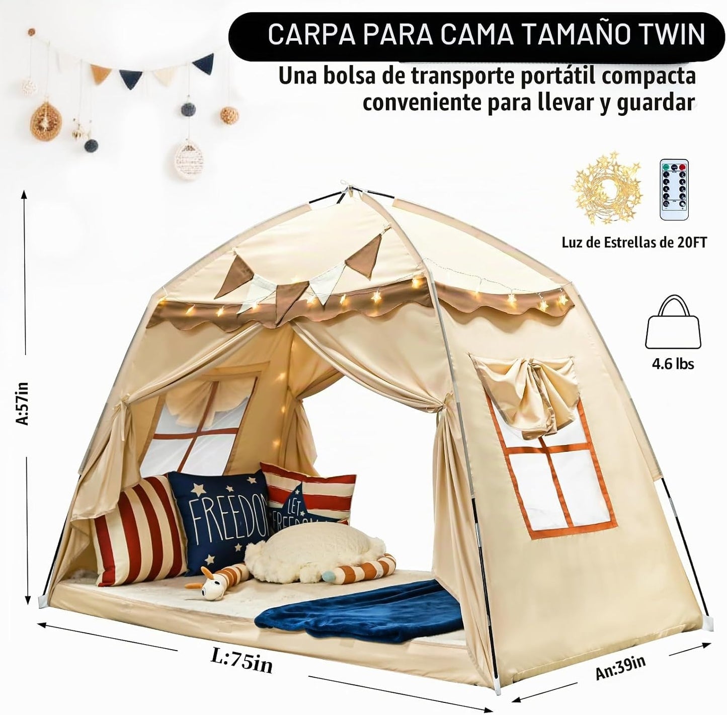 RIYDH Tienda de Cama Dosel de Cama Transpirable 100% para Adultos y...