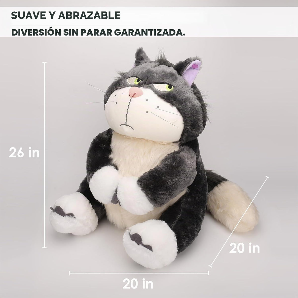 Juju Juguetes de Felpa Gato Gruñón (66 cm) - Peluche Gigante de Gat...
