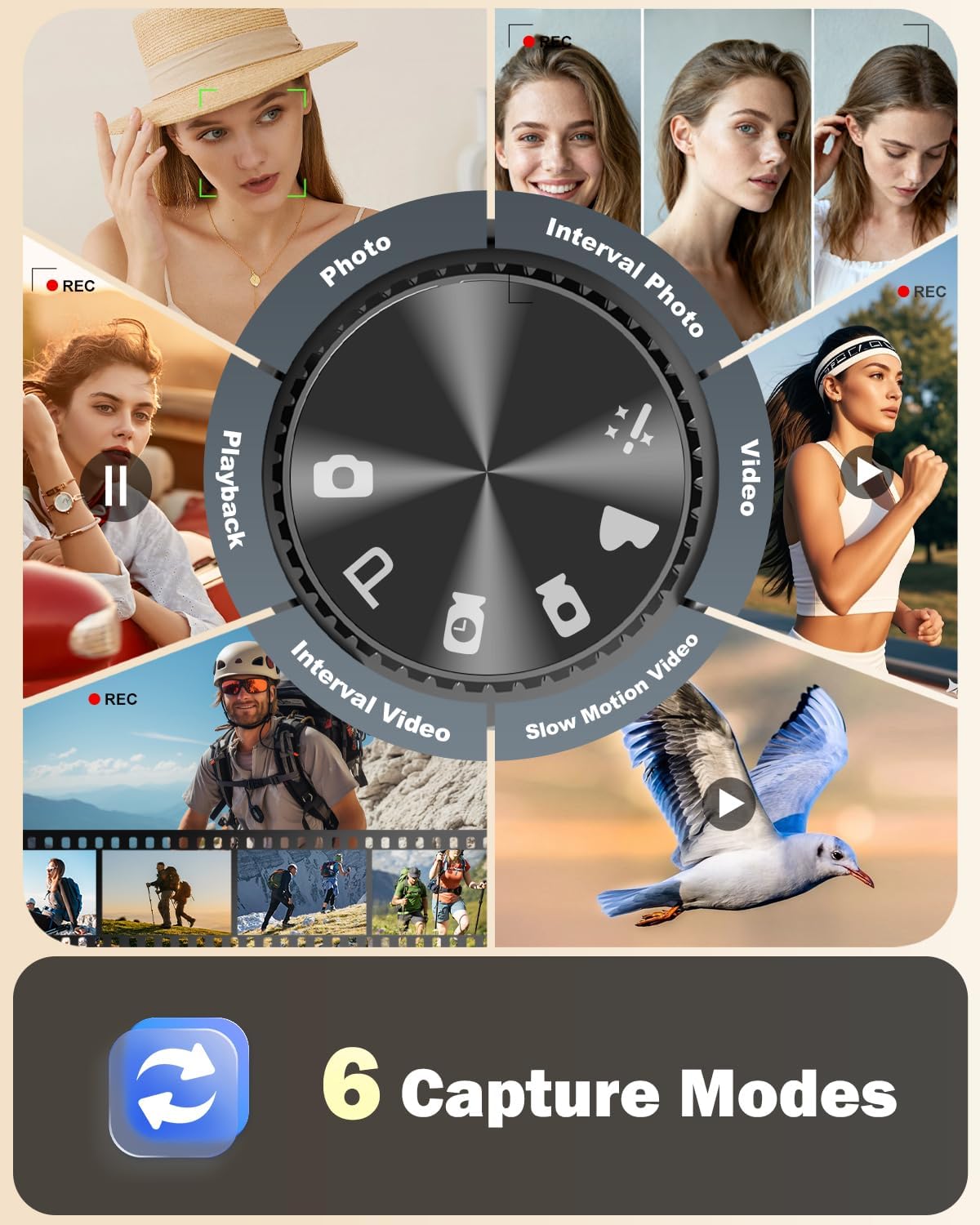 NBD Cámaras digitales 8K para fotografía, cámara fotográfica de 64...