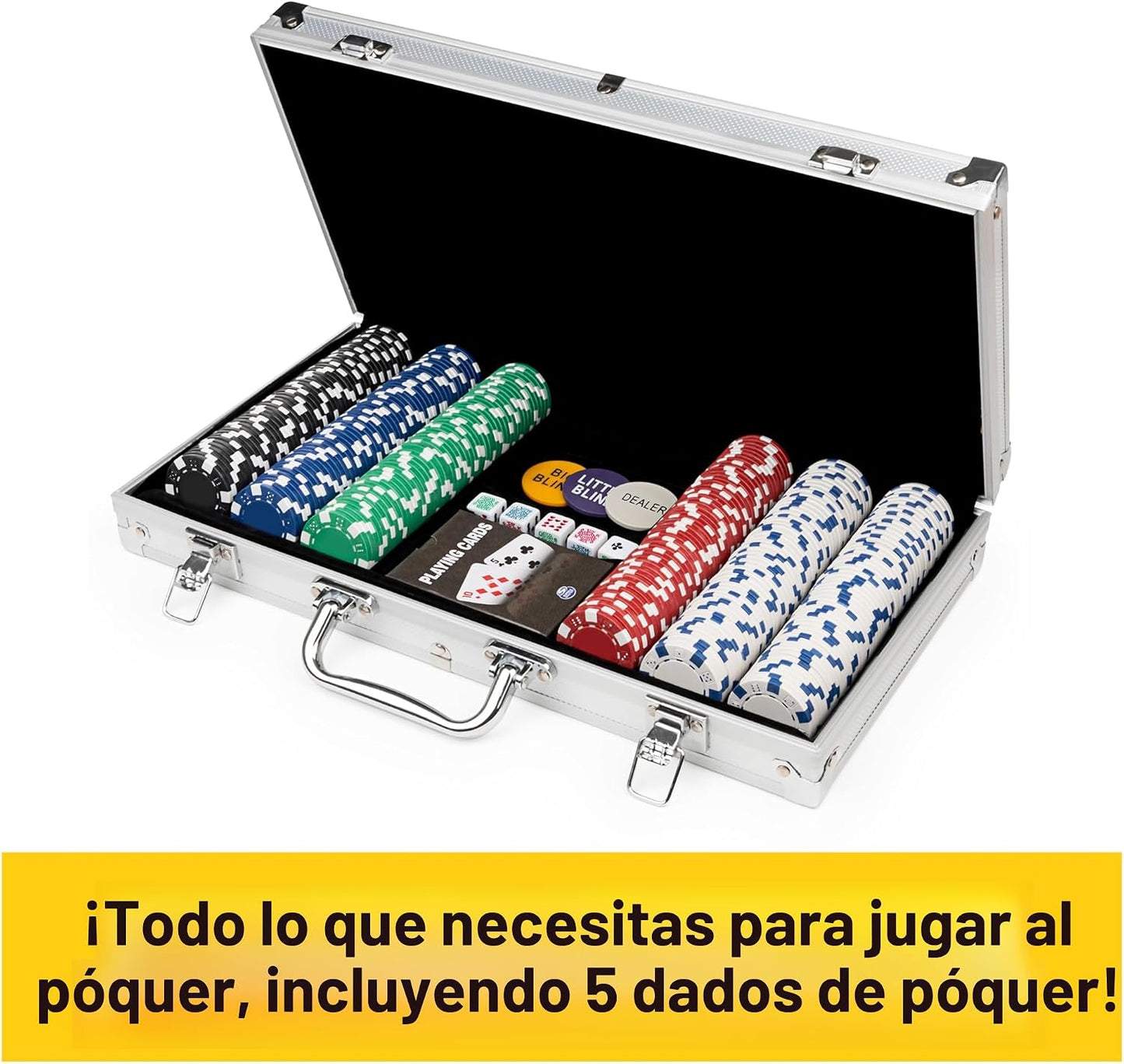 Spin Master Games, Cardinal Classics, juego de póquer de 300 piezas...