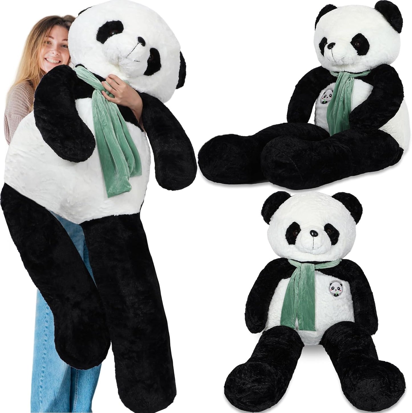 RoundFunny Oso de panda gigante de 63 pulgadas de alto, animal de p...