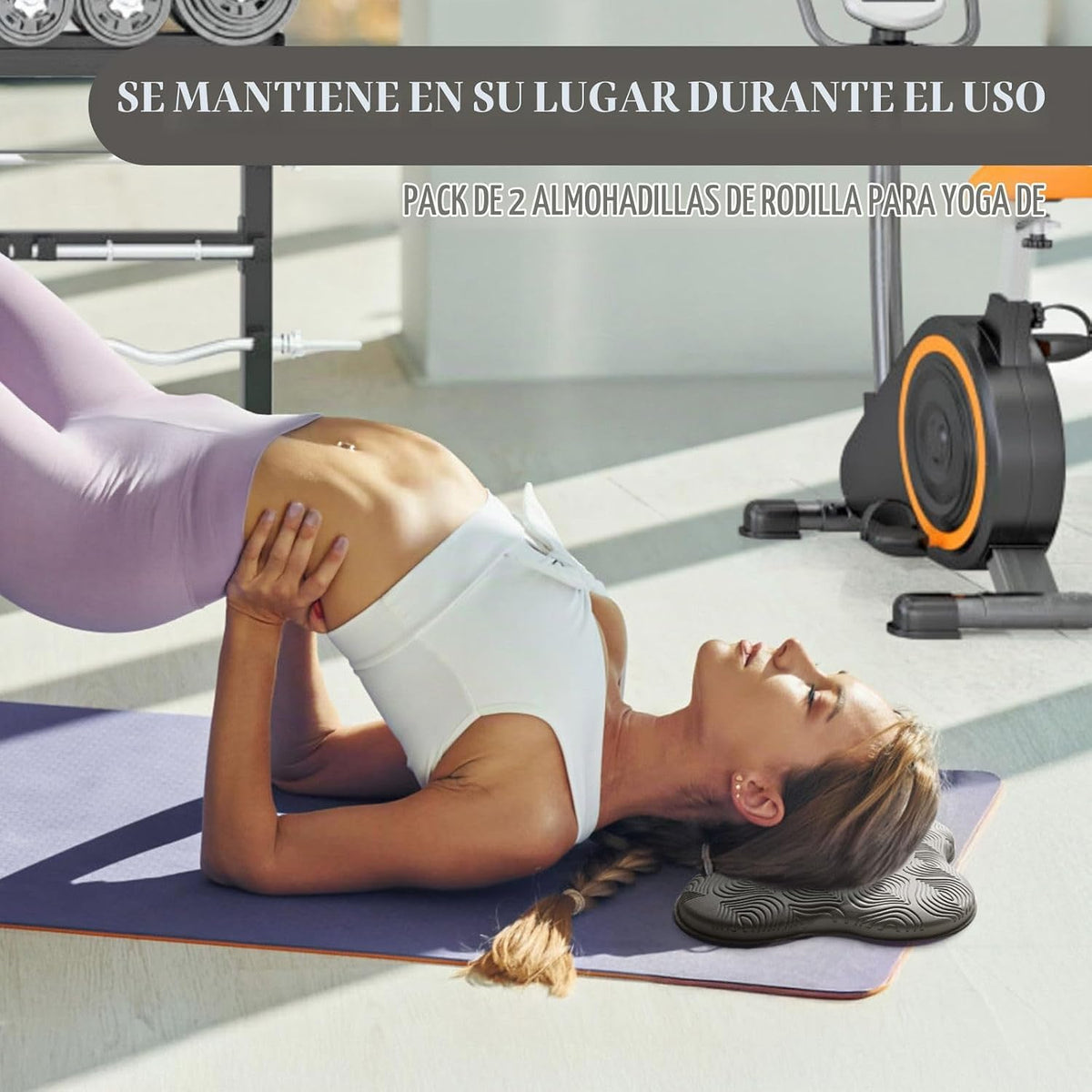 MBKHFLL Paquete de 2 Cojines de Yoga para Rodillas y Codos - Espuma...