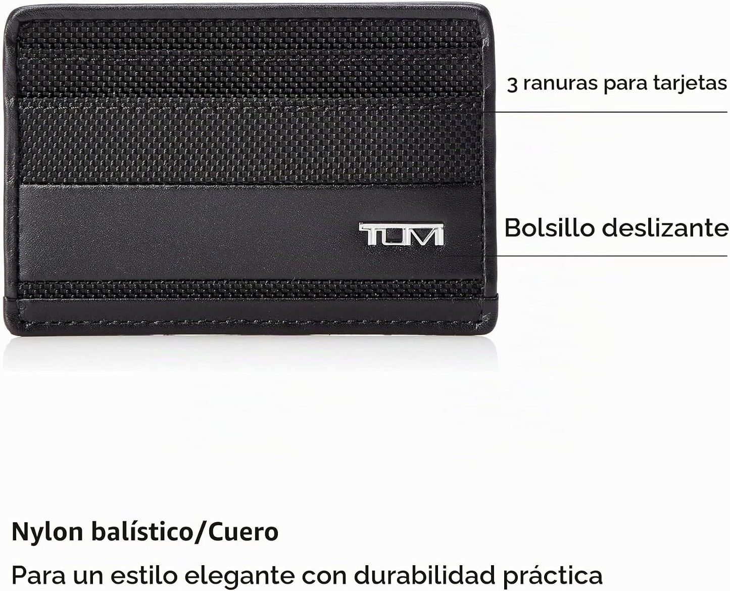 TUMI - Funda tipo cartera Alpha Slim para hombre, Negro -, Estuche...