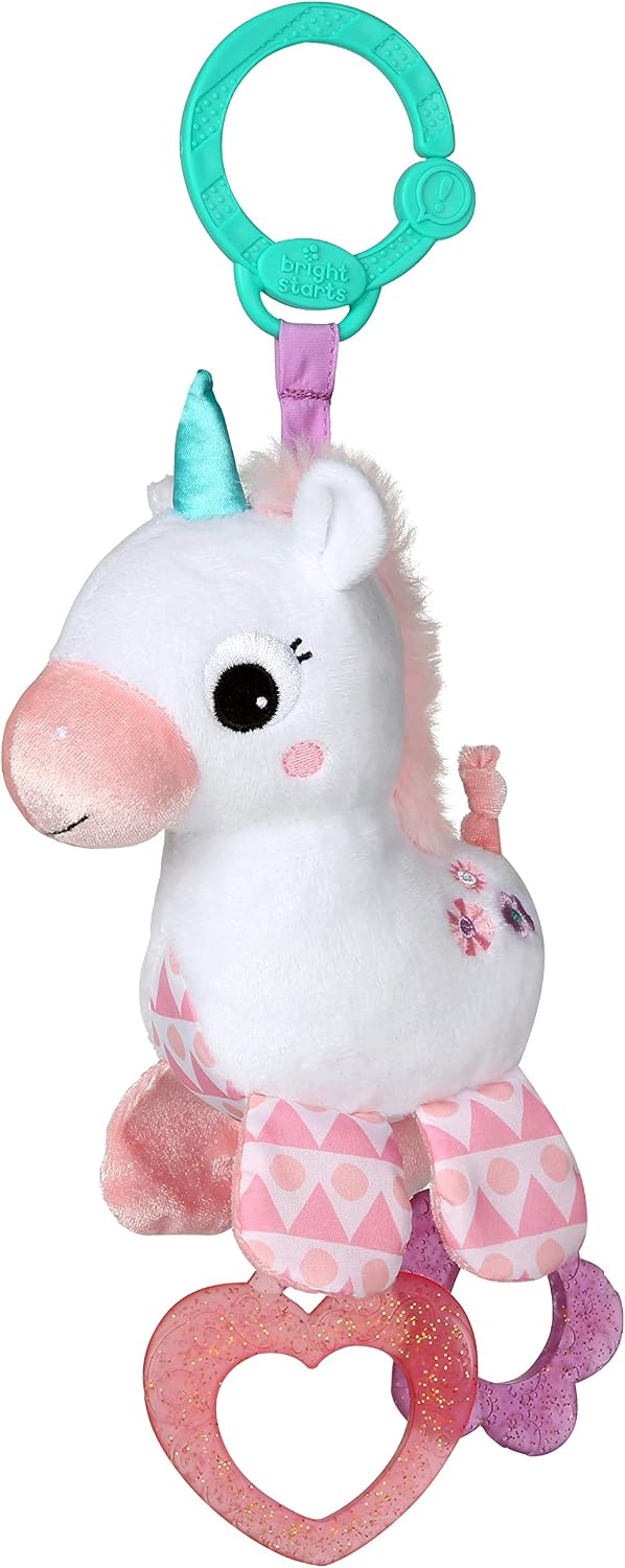 Bright Starts Unicorn Sparkle &amp; Shine Juguete de Peluche Portát...