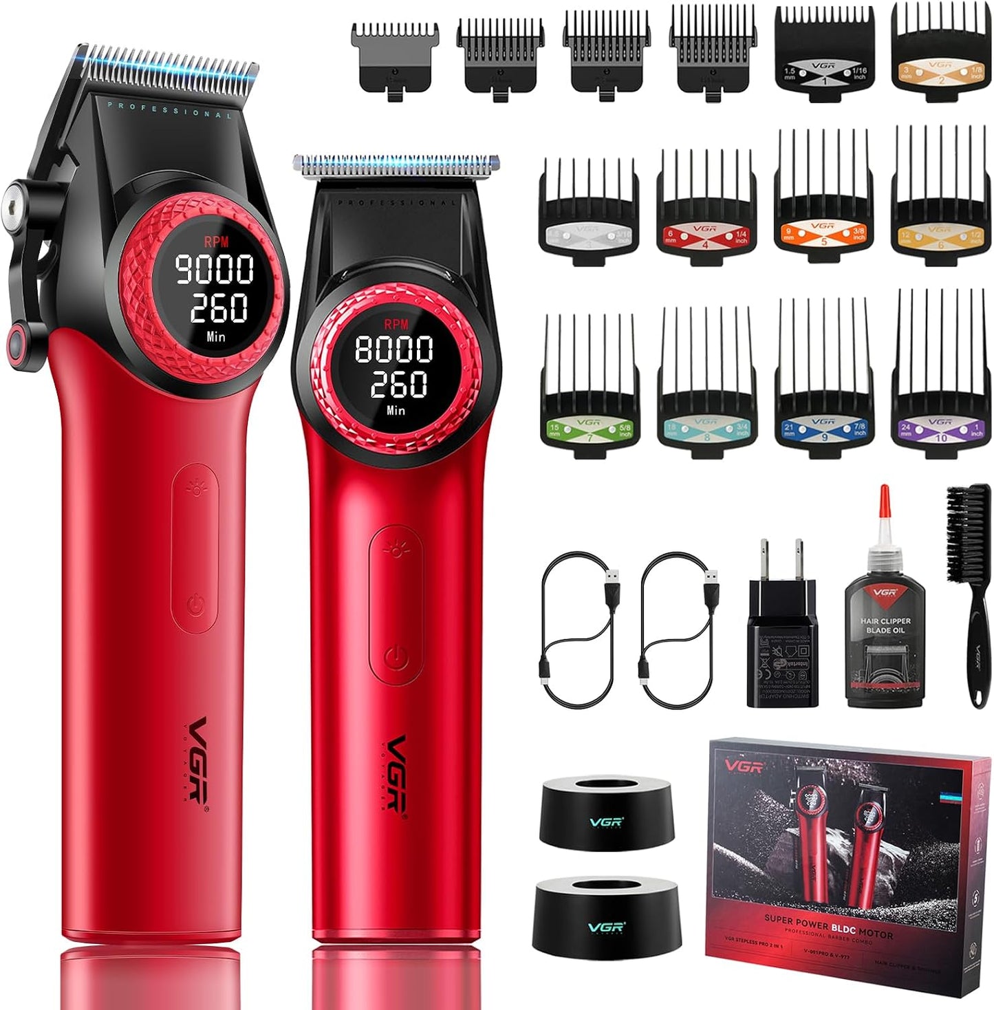 VGR 001 y 977 - Cortapelos profesionales para hombres, cortapelos i...