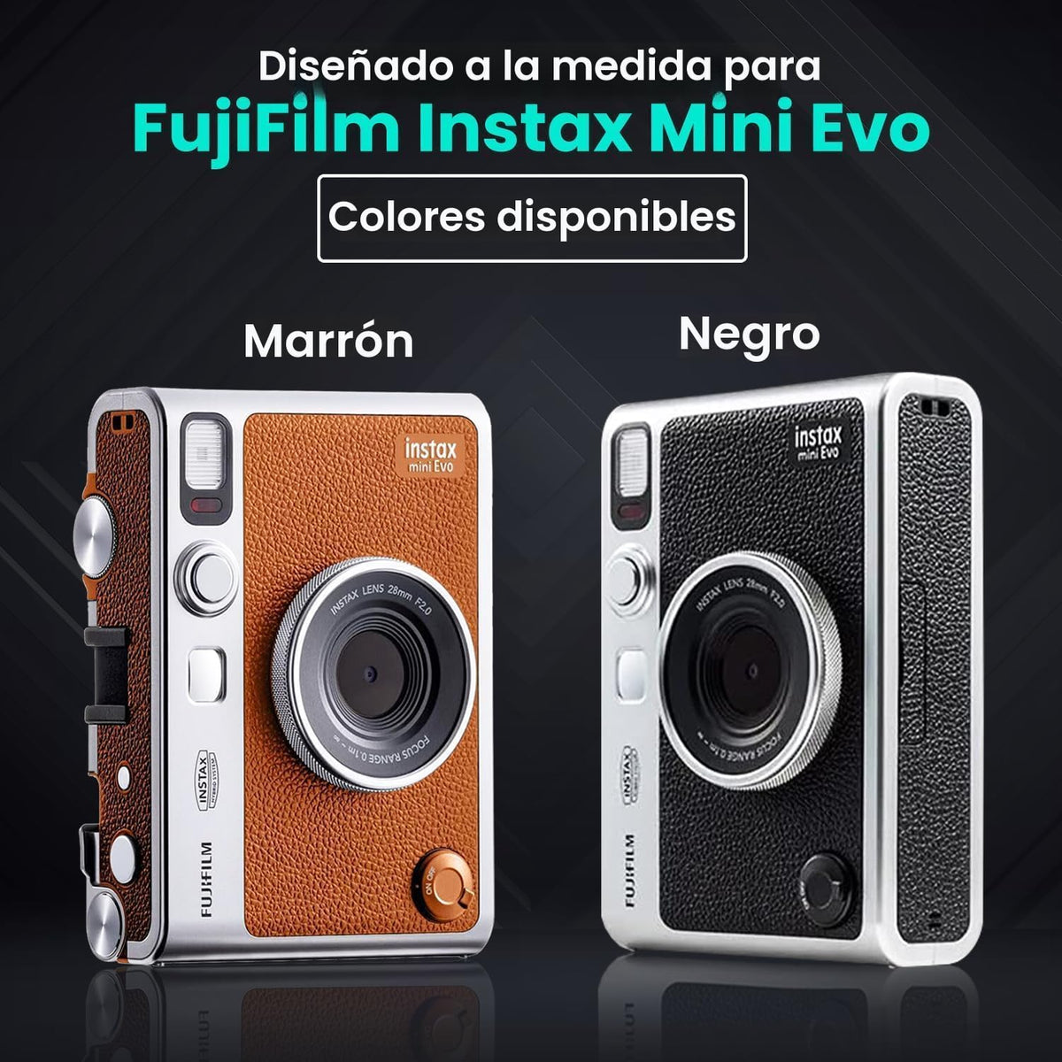 Paquete de cámara Fujifilm Instant Mini EVO híbrida con 20 hojas de...