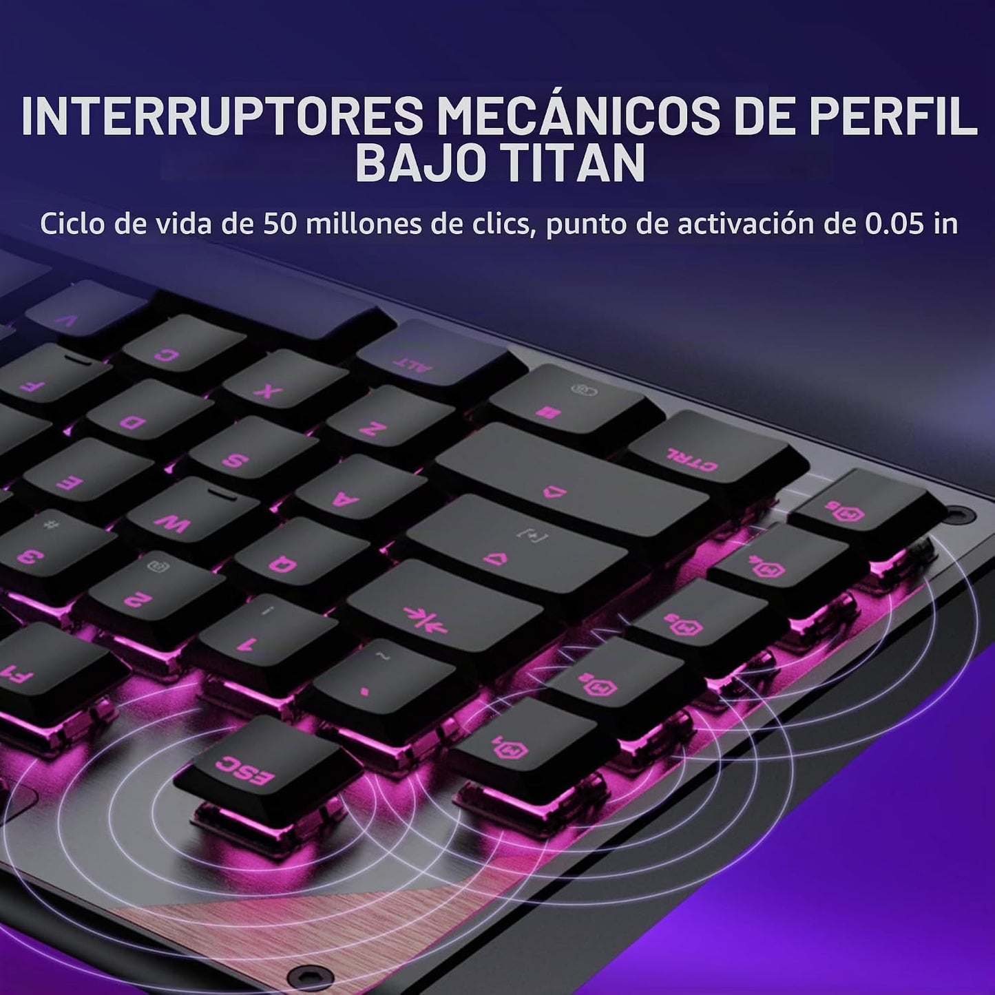 Turtle Beach Command Series KB5 Teclado mecánico para juegos de tam...