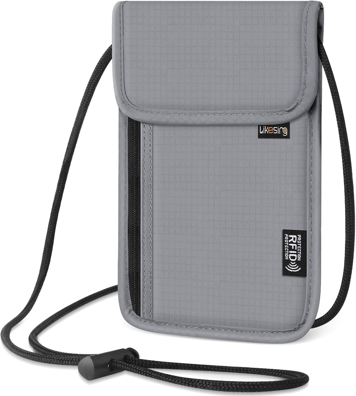Likesing Funda para pasaporte familiar, bolsa para el cuello, bloqu...
