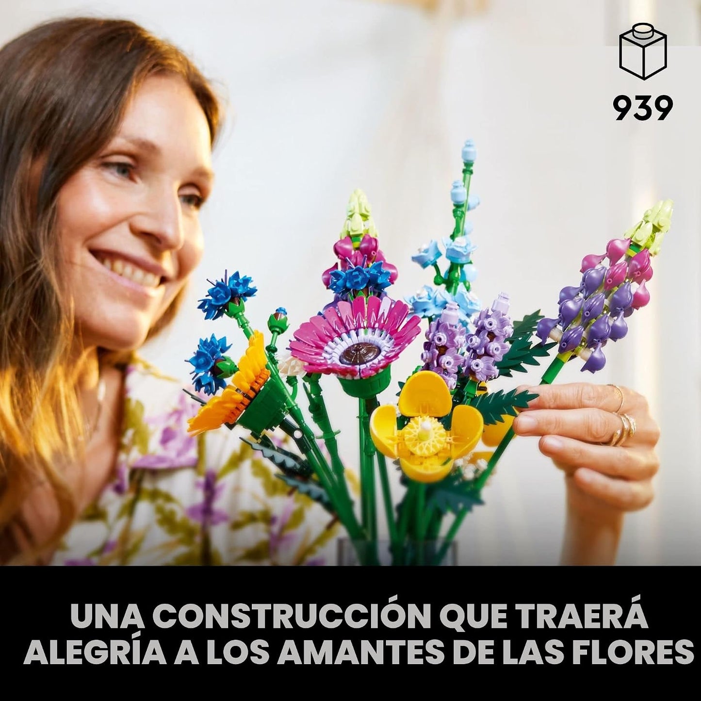 LEGO Botanicals - Ramo de flores silvestres artificiales, juego de...