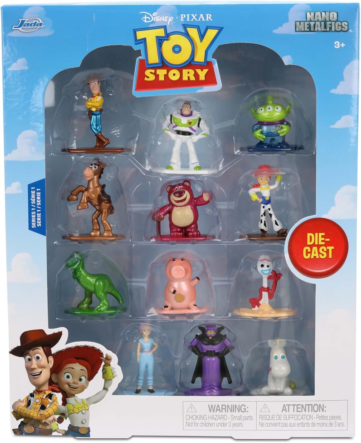Jada Disney Pixar Toy Story Nano Metalfigs - Paquete de 12 juguetes...