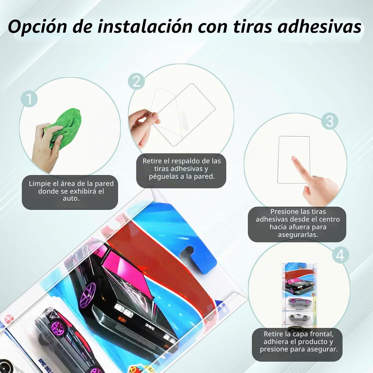 30 piezas de estuche de exhibición de autos modelo con montaje en p...