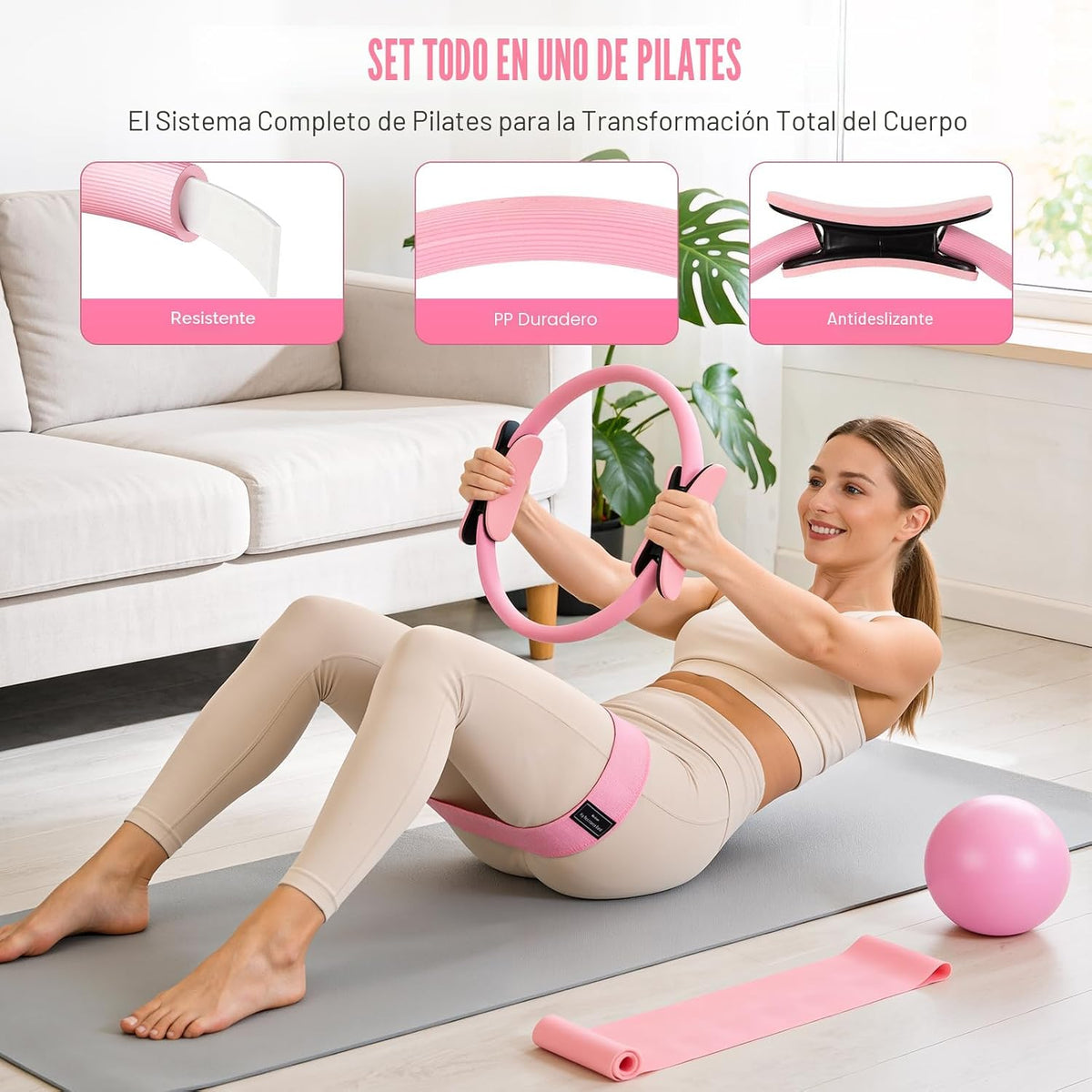 Kit de Pilates, Equipo de Pilates para Entrenamientos en casa, Kit...
