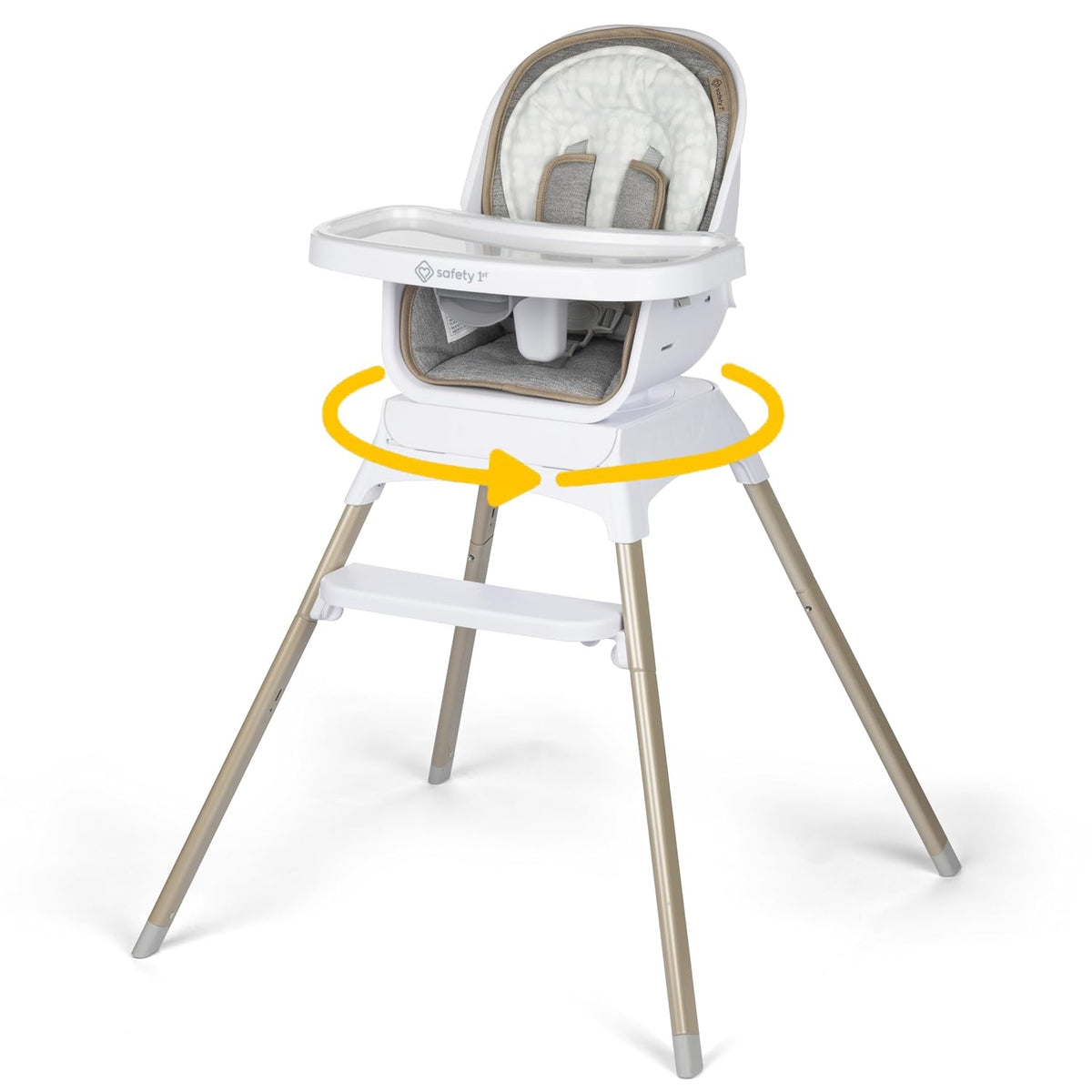 Safety 1st Grow and Go Essential Silla alta giratoria, color gris f...
