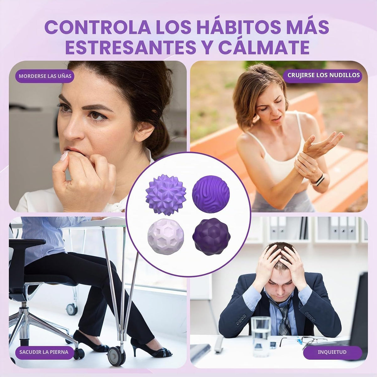 Pelotas magnéticas para adultos y adolescentes, juguetes silencioso...