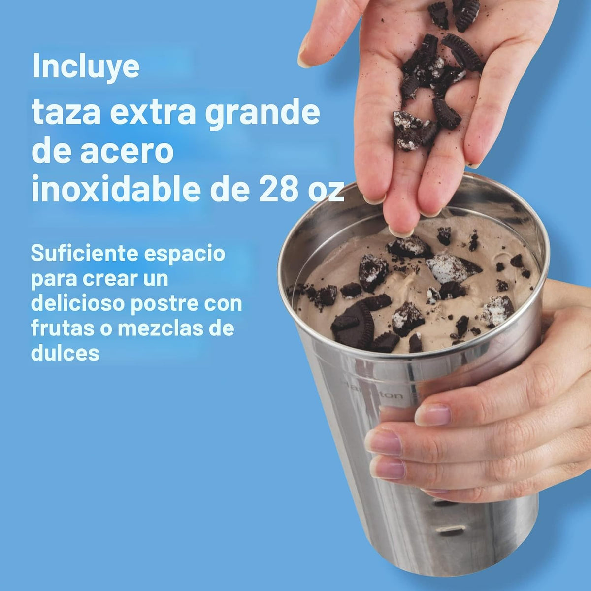 Mezclador de bebidas Hamilton Beach clásico, Blanco
