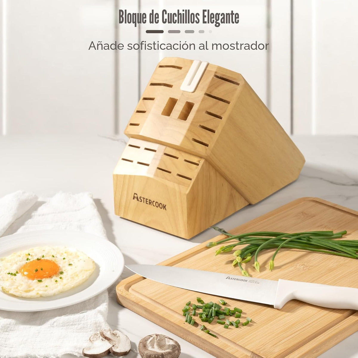 Juego de Cuchillos, Astercook Juego de Cuchillos de Cocina de 22 Pi...