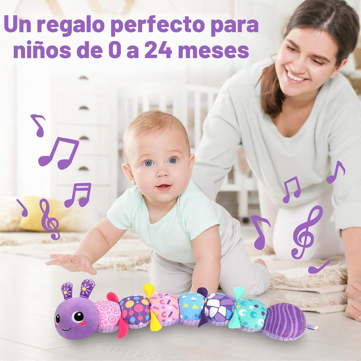 KMUYSL Juguetes para bebés de 0-6 y 6-12 meses, juguete sensorial c...
