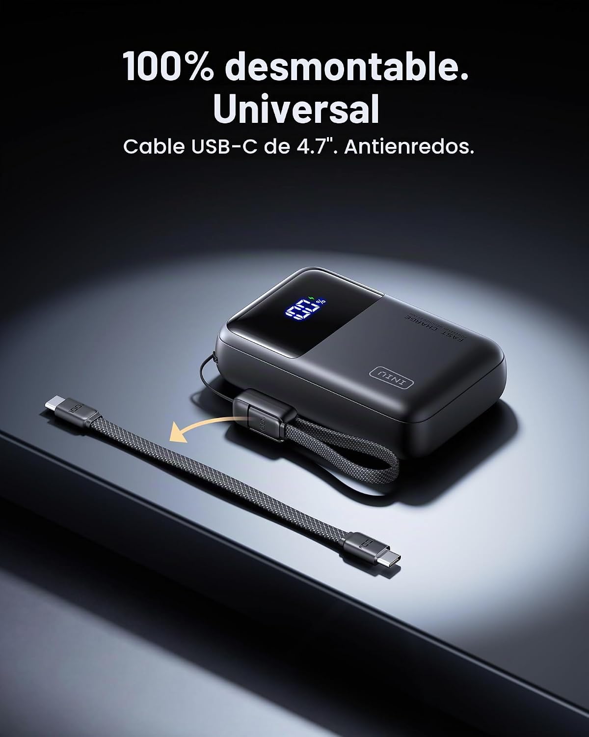 INIU Banco de energía para portátil de 20000 mAh, ultra compacto de...