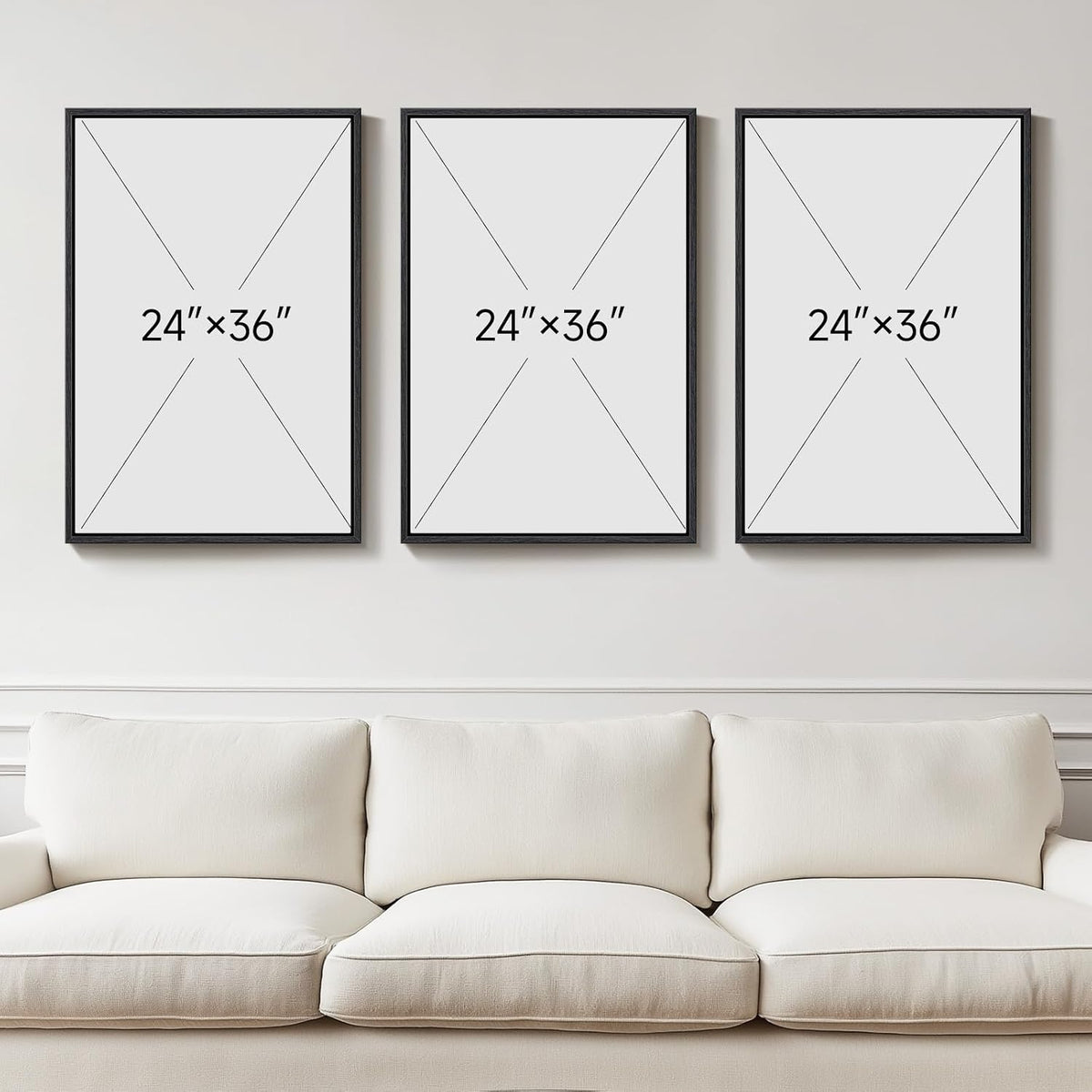 Arte de pared inspirador enmarcado grande para decoración de oficin...
