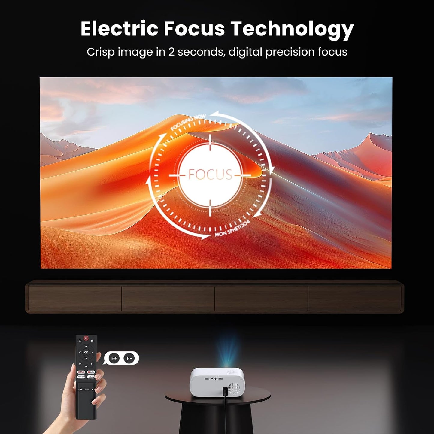 Proyector inteligente con licencia oficial ANSI, 1500, compatible c...