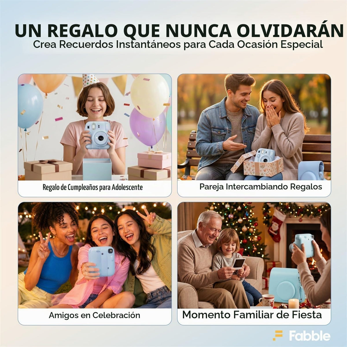 FUJIFILM INSTAX MINI 13 - Cámara de película instantánea color azul...