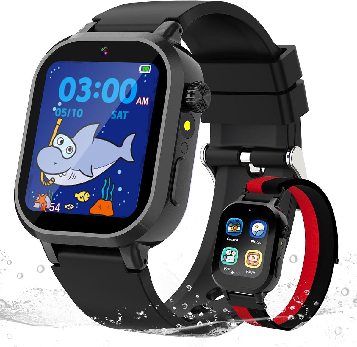 Wiszodet Reloj inteligente impermeable para niños, regalo para niño...