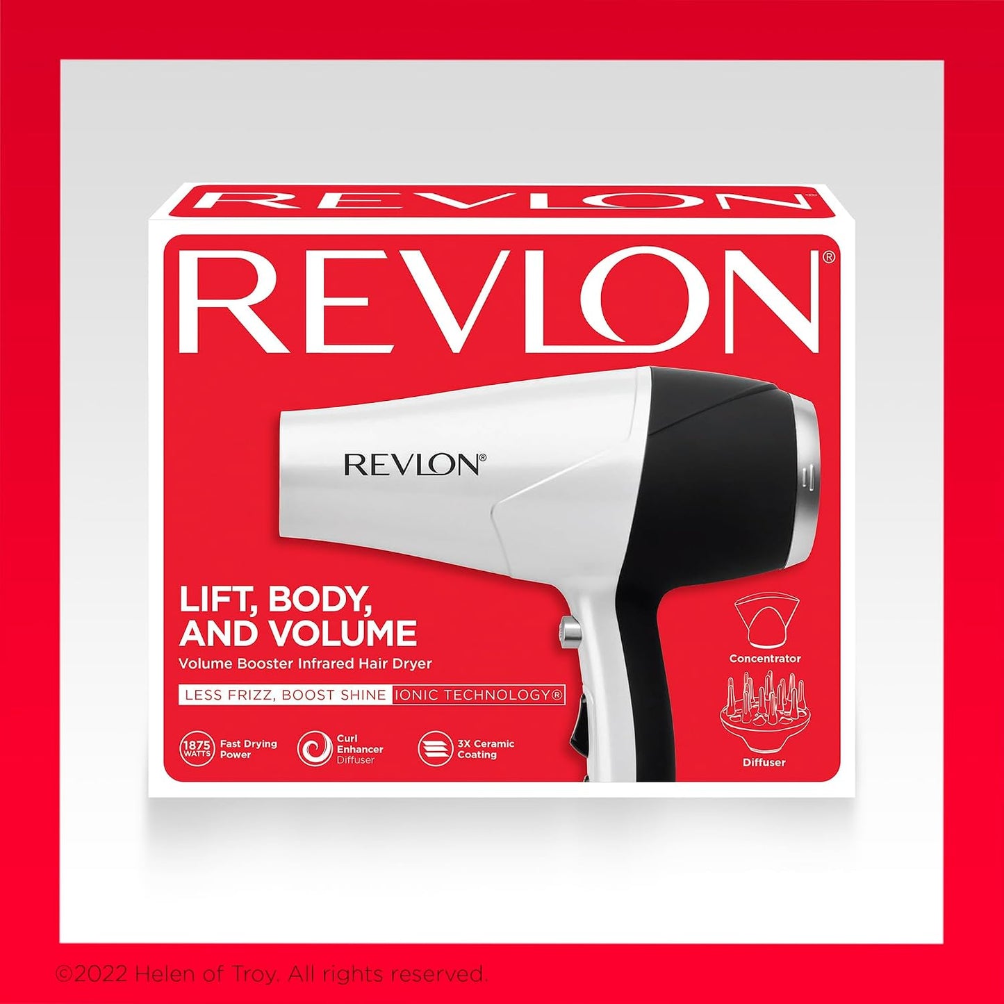 REVLON Volume Booster, Secador de Cabello con Difusor Potenciador d...
