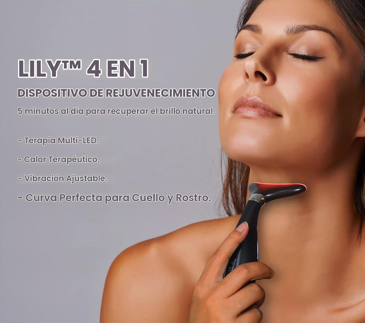 VRAIKO Lily Masajeador de Cuello y Rostro, Herramienta para Esculpi...
