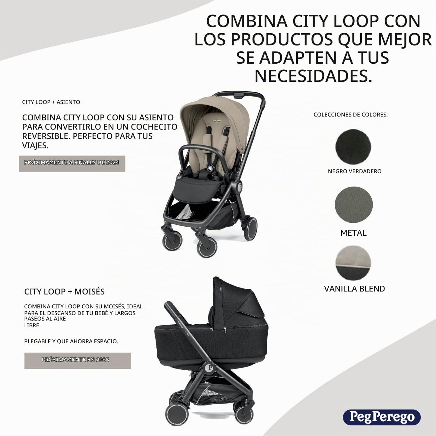 PEG City Loop Frame con Primo Viaggio Urban Mobility Asiento de Coc...