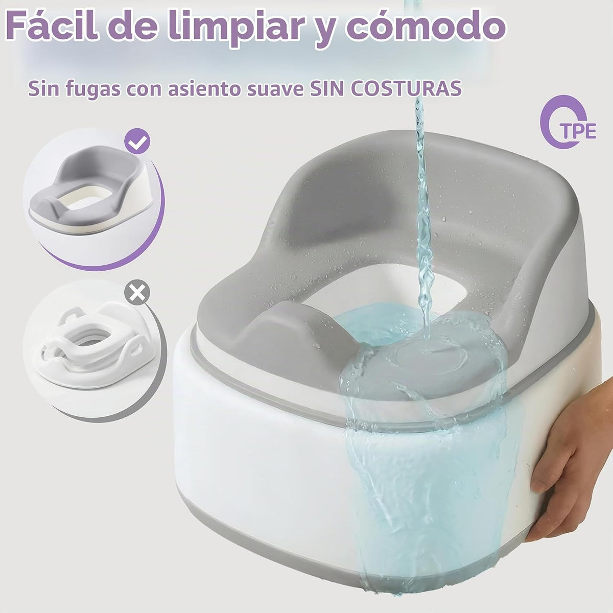 lalalark Inodoro de entrenamiento para ir al baño 3 en 1, asiento d...