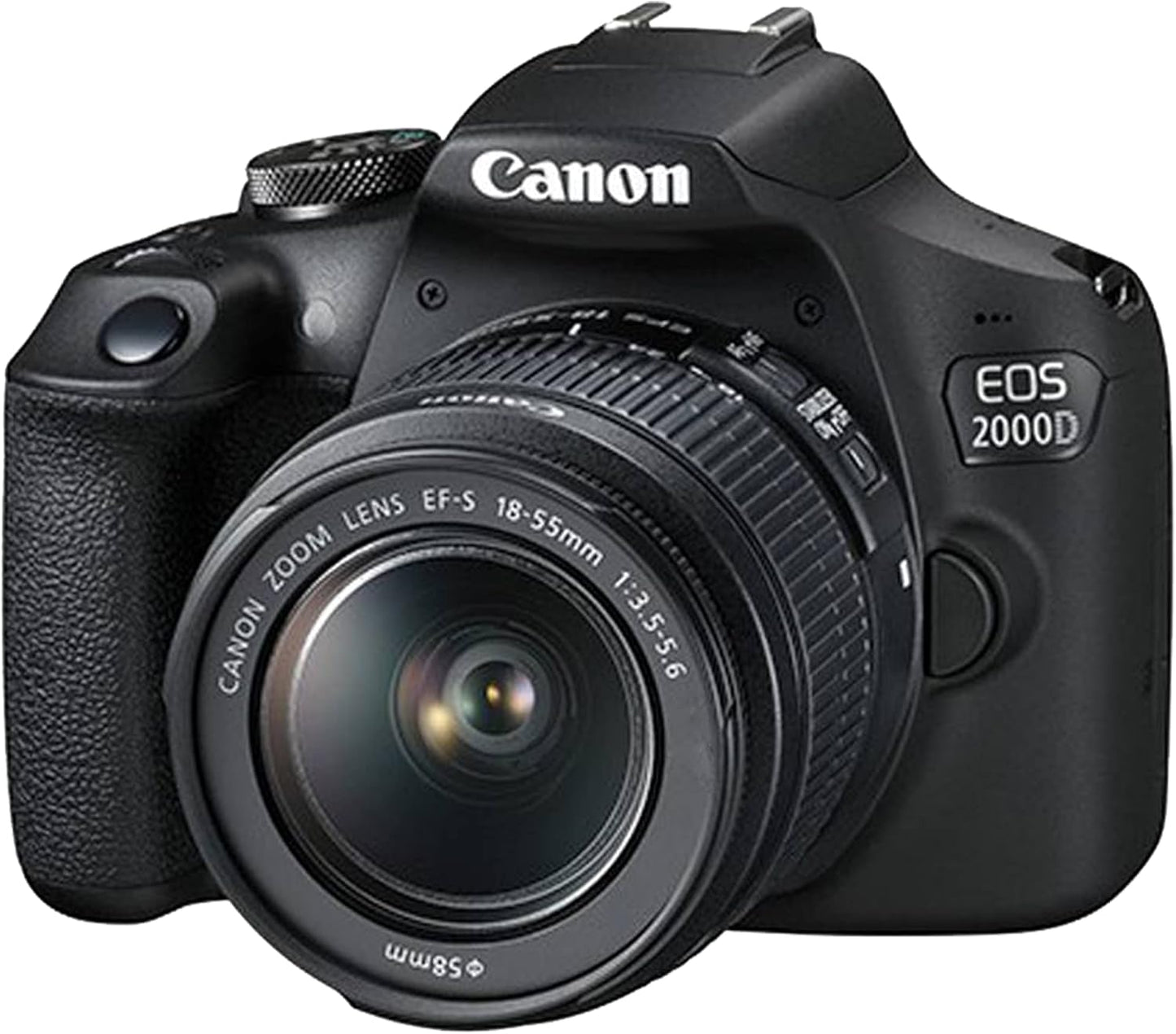 Canon EOS 2000D \/ Rebel T7 Cámara DSLR con lente EF-S 18-55mm + ta...