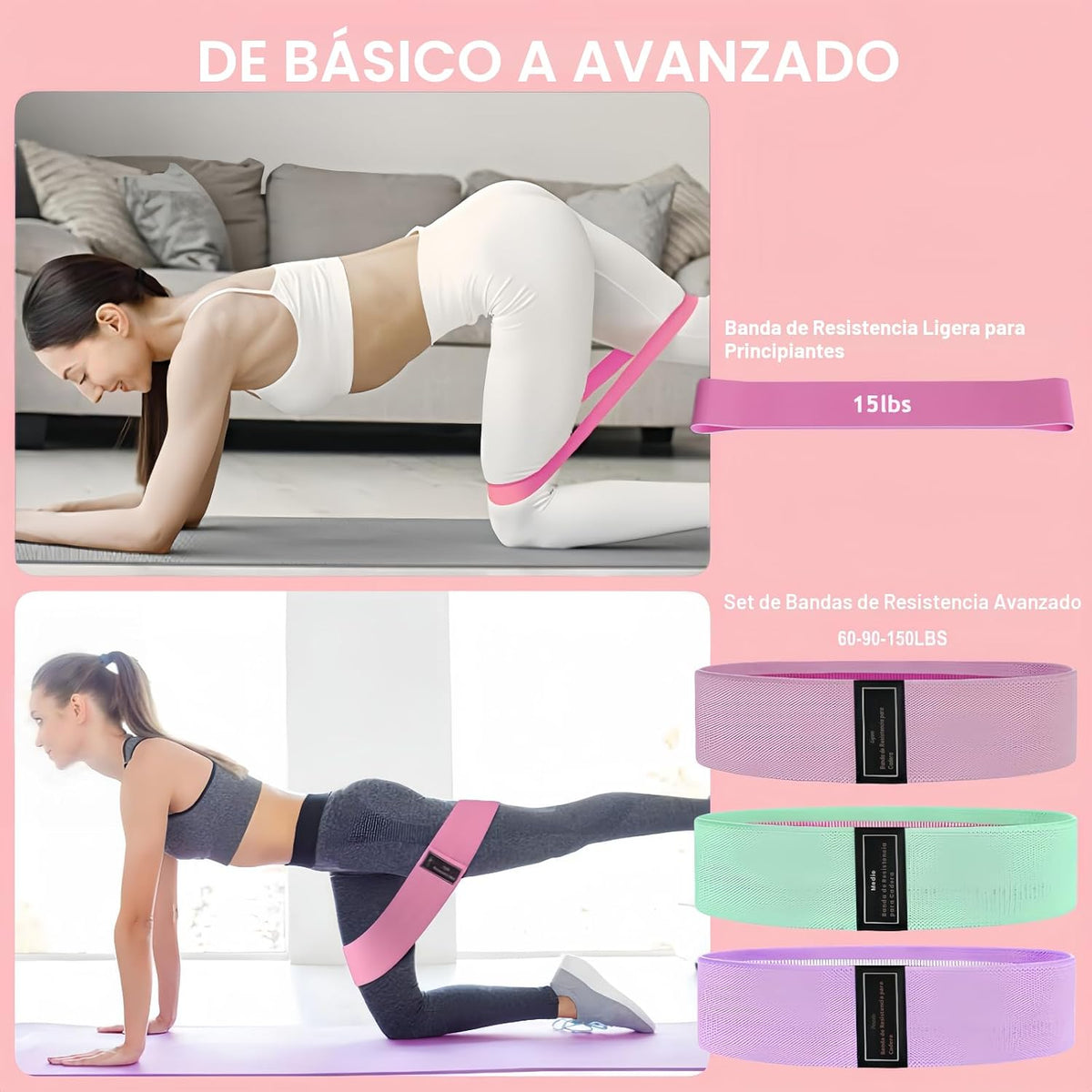 Nuplot Kit esencial de yoga y pilates para mujer, kit de pilates Be...