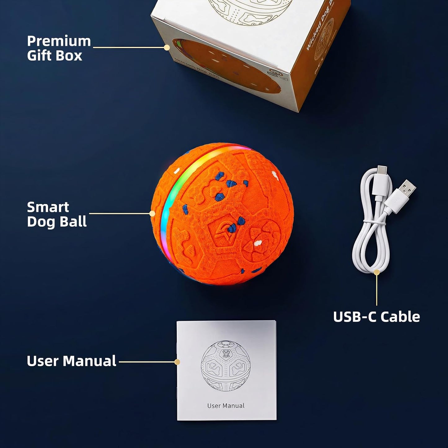 Juguete interactivo con pelota para perros [recién actualizado], 3...