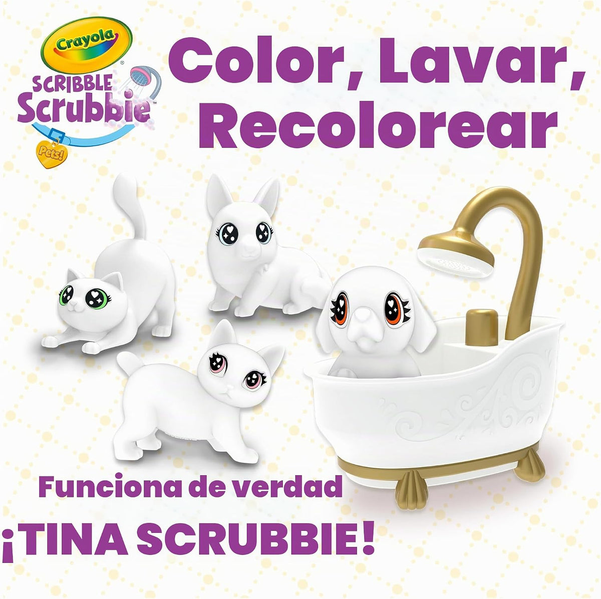 Crayola Scribble Scrubbie Pets - Juego de bañera (2.0, regalo para...