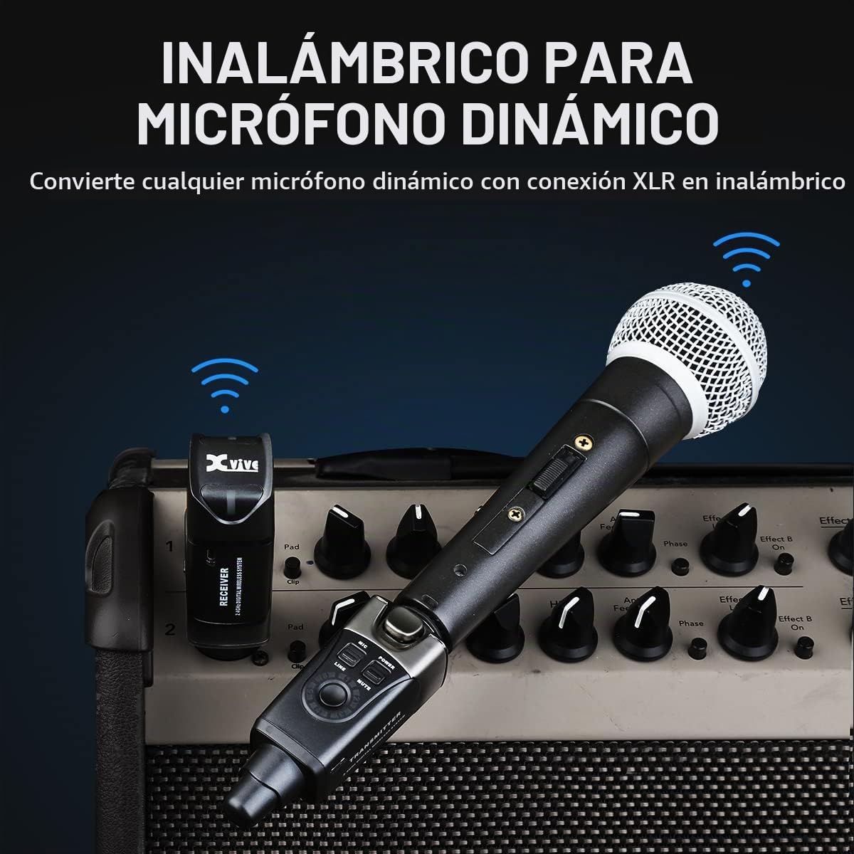 Xvive Sistema inalámbrico enchufable XLR estéreo U3D