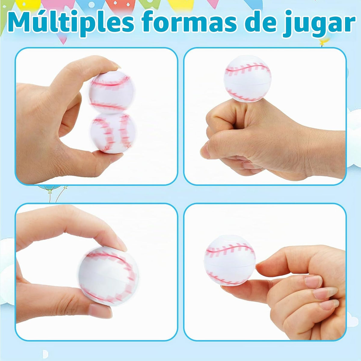 32 piezas Fidget Spinner Béisbol Deportes Fidget Juguetes Fiesta Cu...