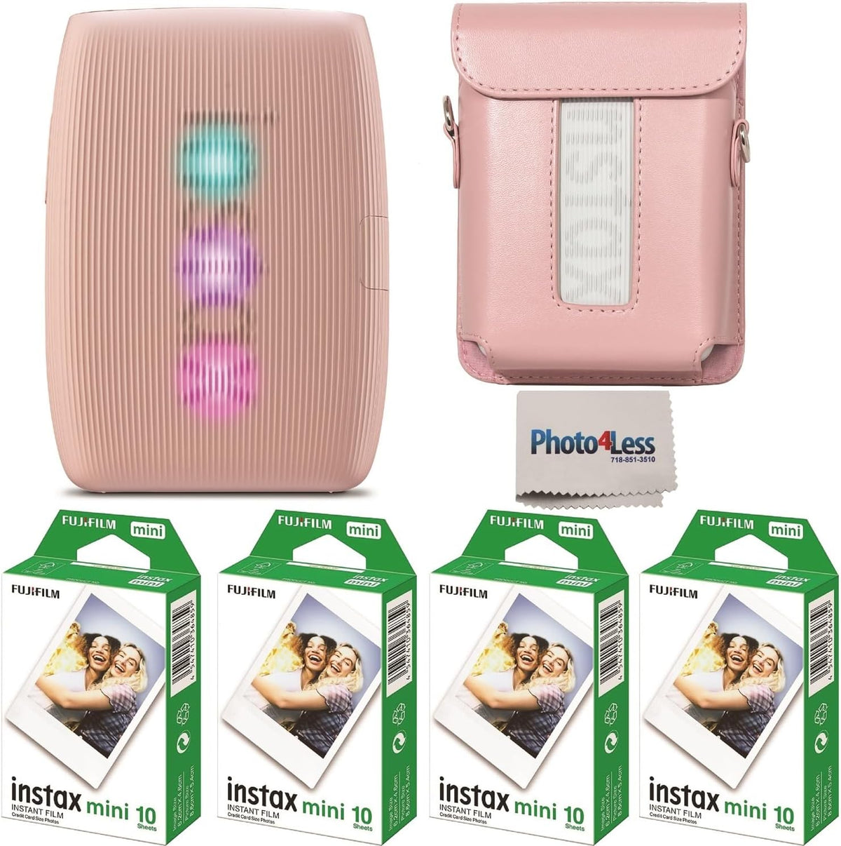 Paquete Fujifilm Instax Mini Link 3 Impresora Instax Mini Film (40...