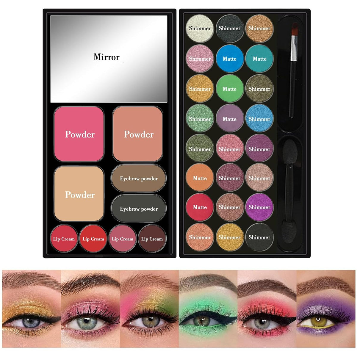 Kit de maquillaje portátil para niñas, lavable, juego de maquillaje...