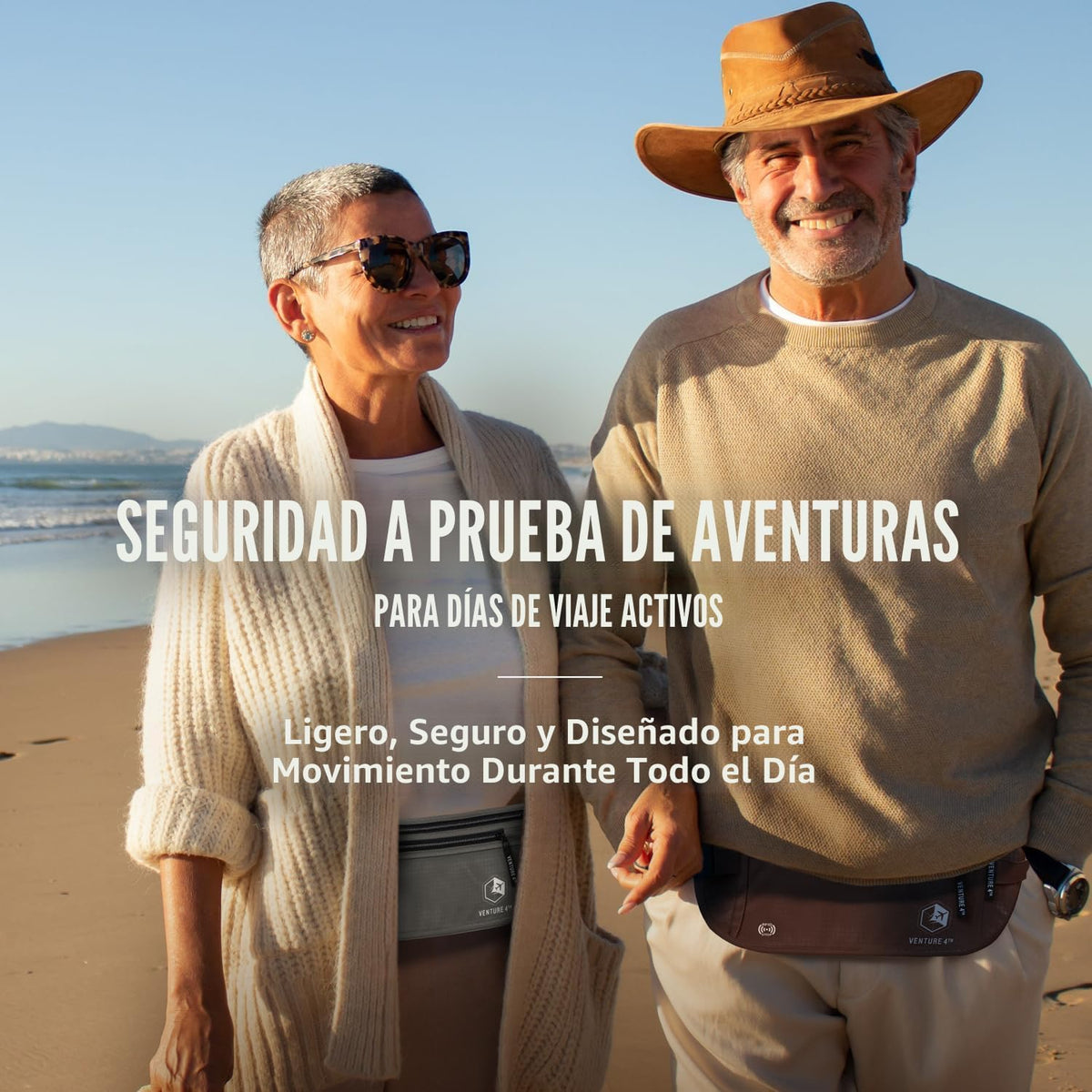 VENTURE 4TH Cinturón de dinero para viajes \u2013 Portapasaportes o...