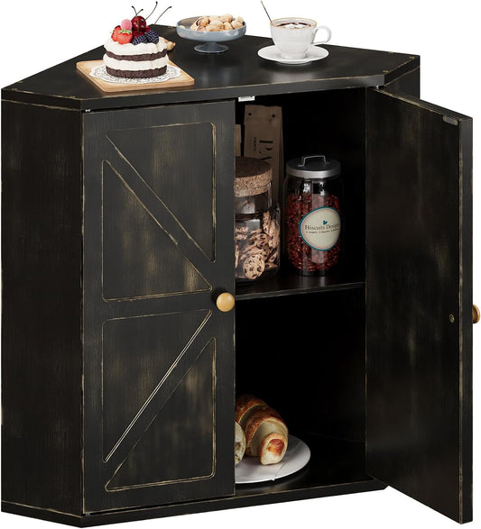 Trironsun Panera esquinera para encimera de cocina, contenedor de a...