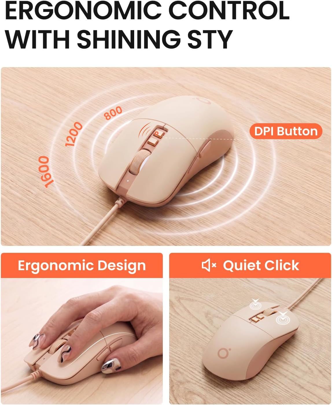 Combo de teclado y mouse con cable para máquina de escribir, interr...