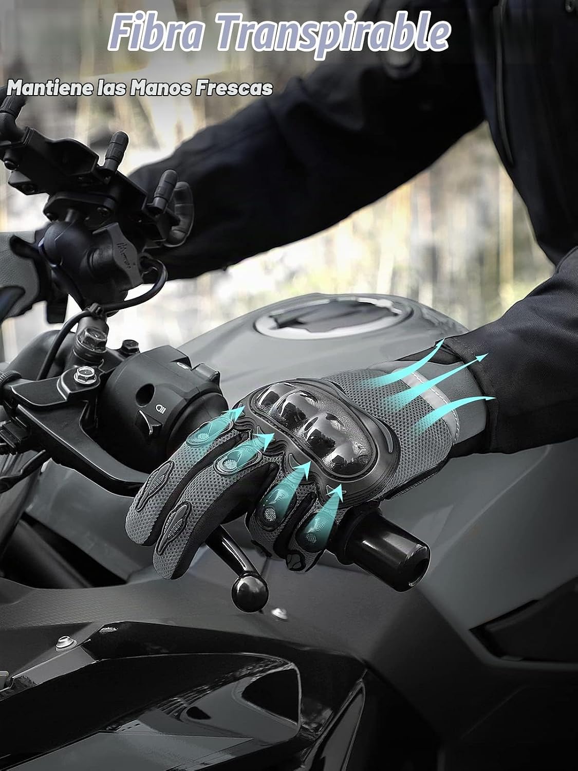 COFIT - Guantes de motocicleta con malla transpirable, guantes de m...
