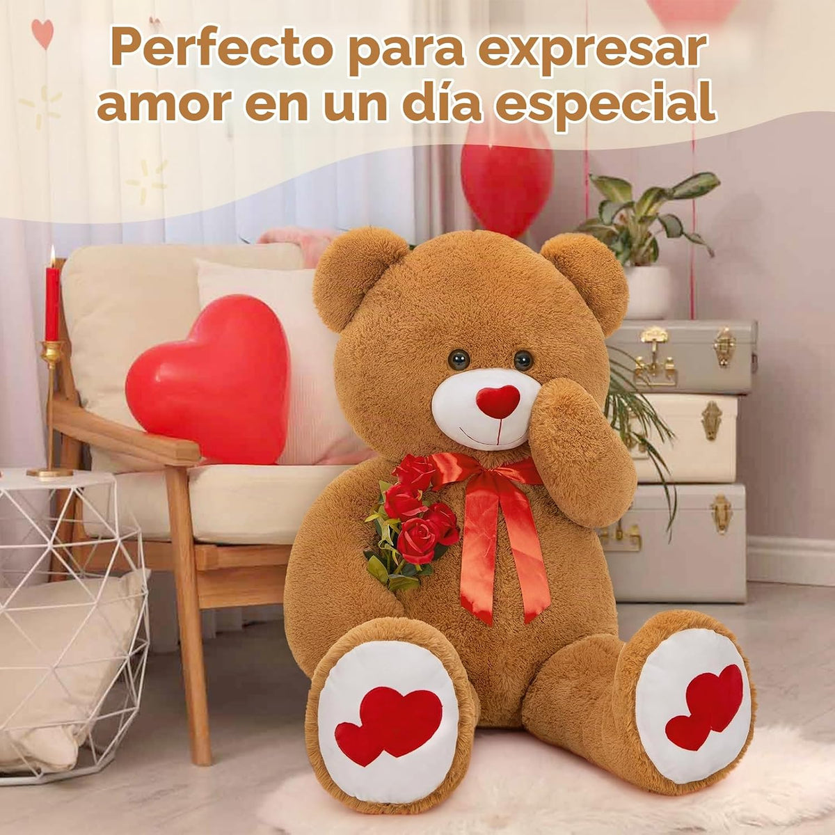 MaoGoLan Oso de peluche gigante de 47", oso de peluche grande a...