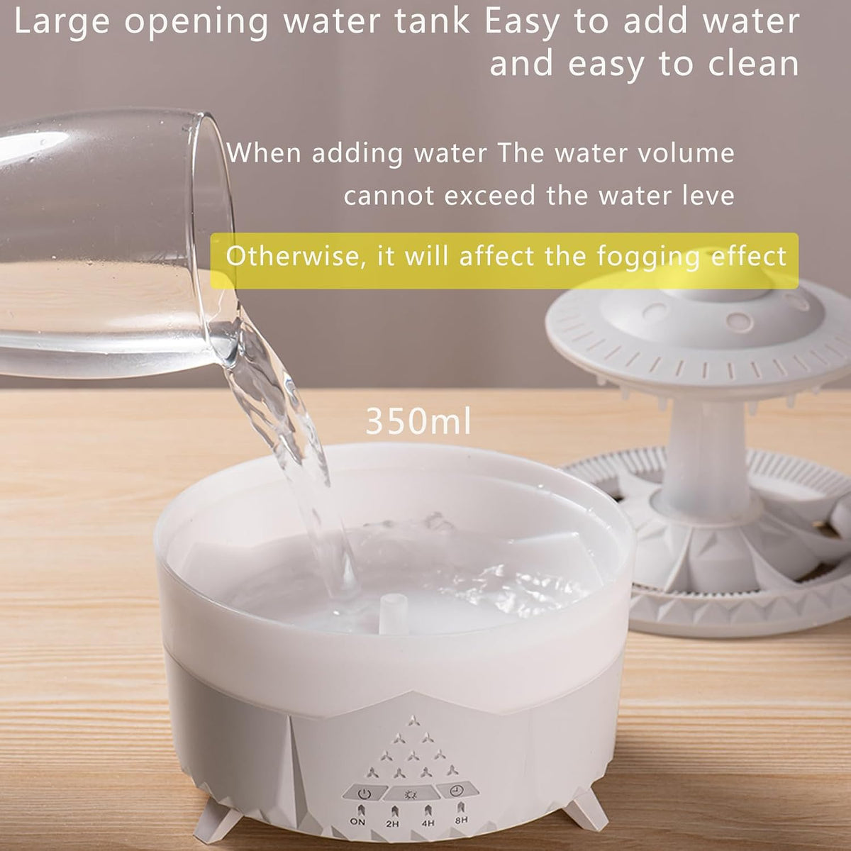Humidificadores de gotas de lluvia para dormitorio, difusor de acei...