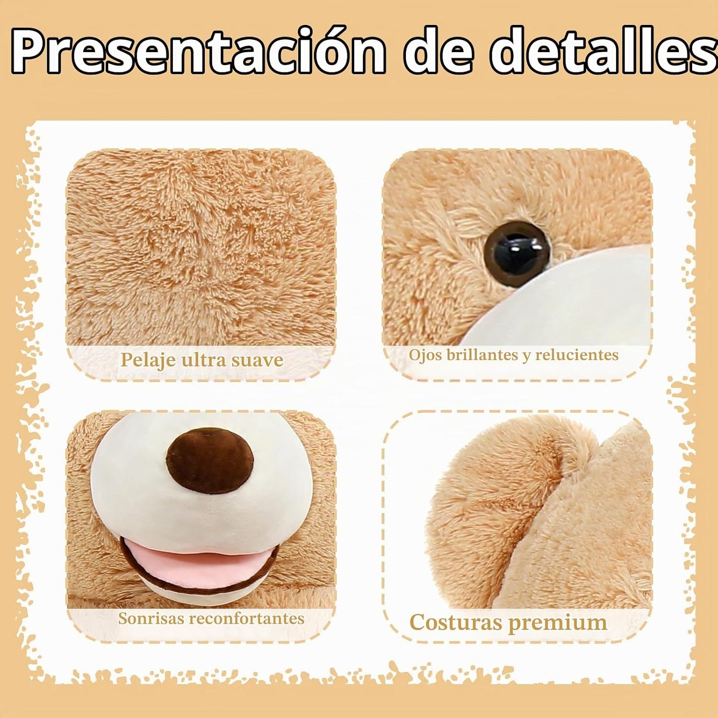 MaoGoLan Oso de Peluche Gigante Relleno, 10 Pies de Alto, Felpa de...