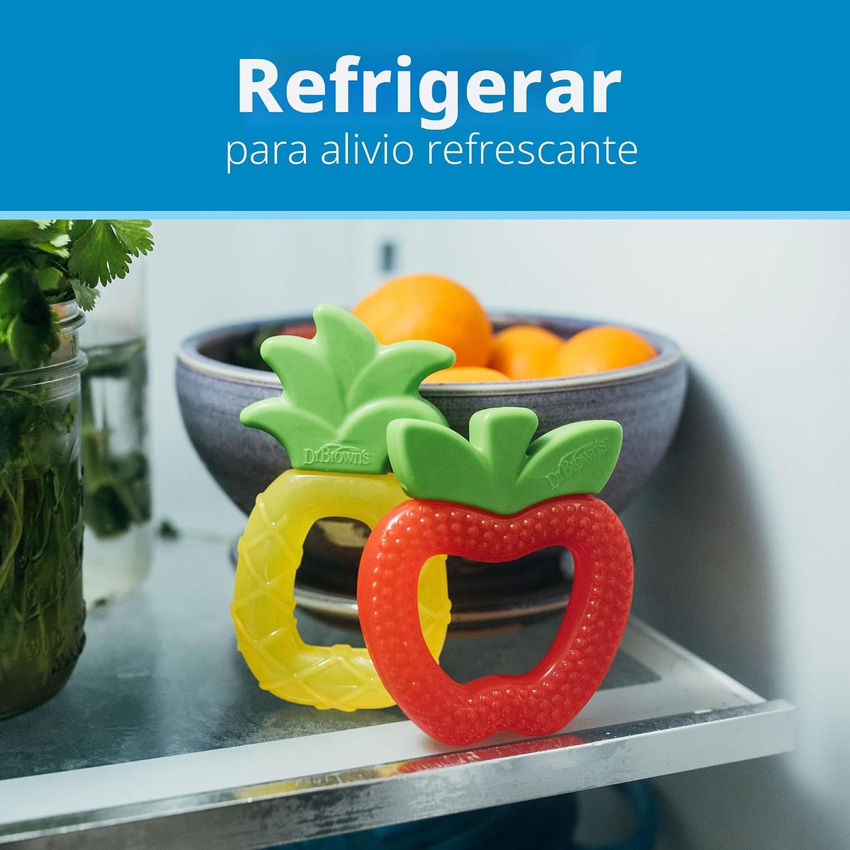 Dr. Brown's AquaCool - Mordedor para bebé con agua, juguete ref...