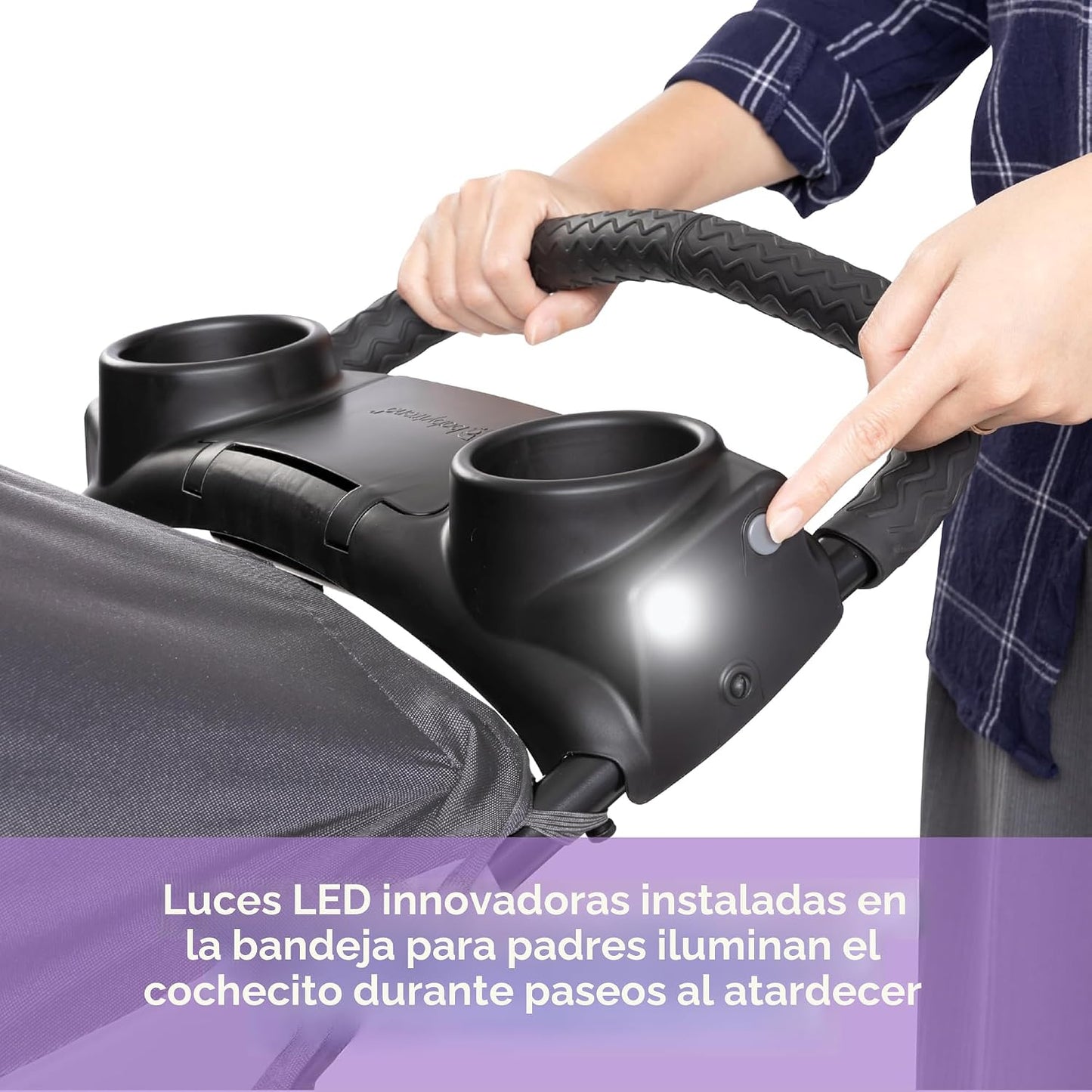 Baby Trend Expedition® Zero Flat Jogger con luces LED, Dash Gris |...