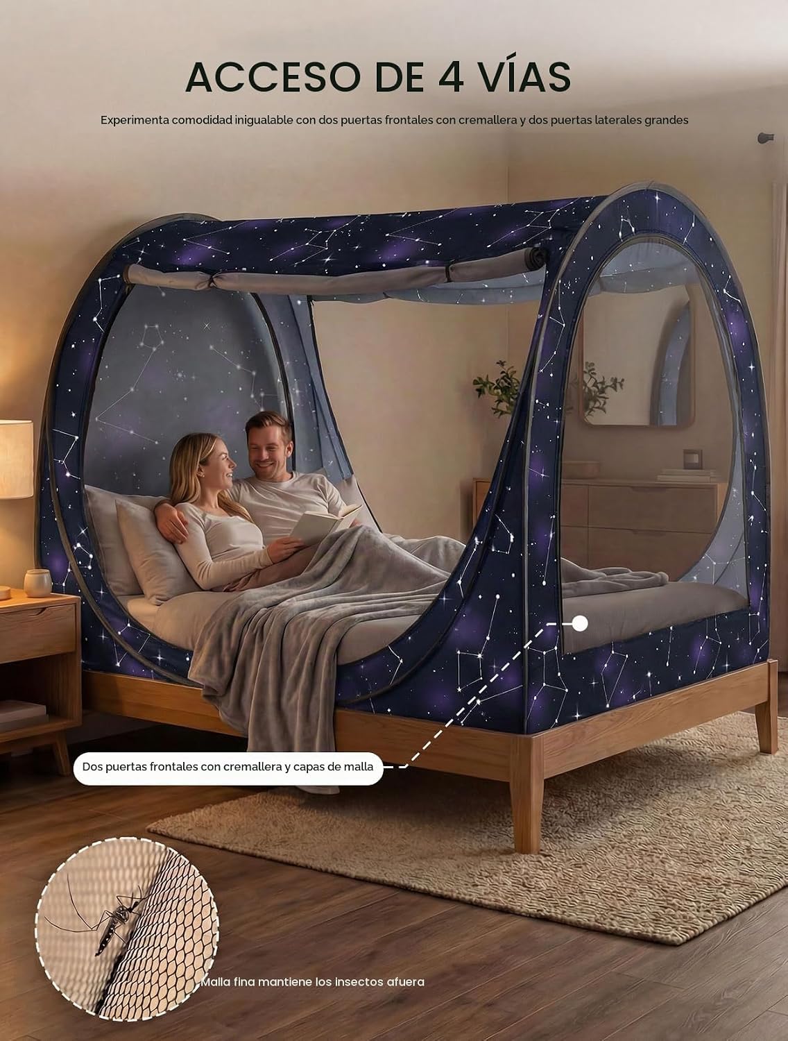 Tienda de campaña desplegable Eclipse de Privacy Pop con cortinas p...