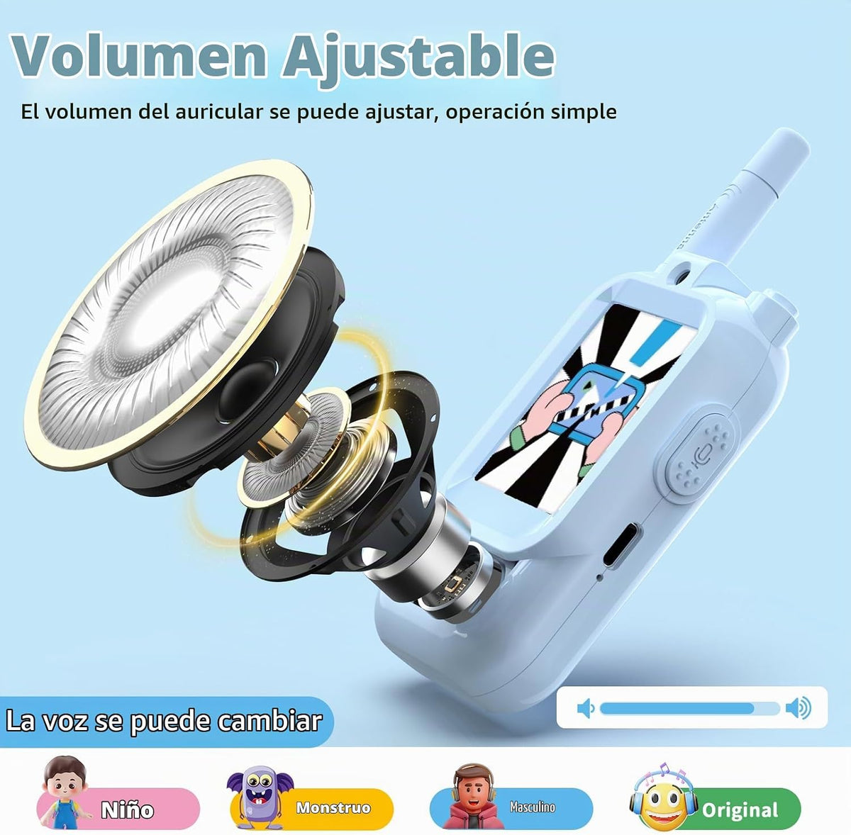 Walkie Talkies de video para niños de BlueFire \u2013 Radios de jug...