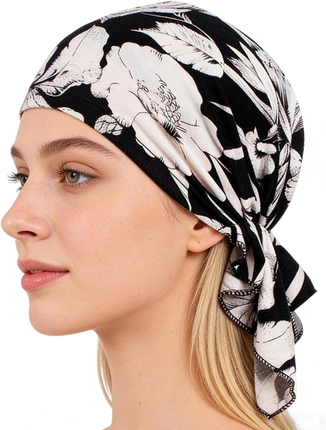 ORKSEA - Gorros para quimioterapia para mujer, pañuelo preatado, go...